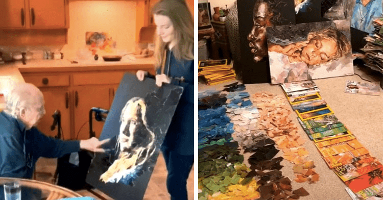 Teenage Artist Makes Breathtaking Art Pieces from Magazines her Grandpa Gave Her