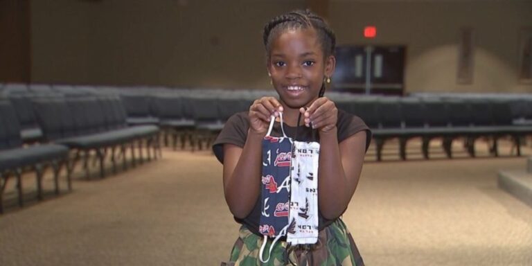 11-Year-Old Girl Sews 1,200 Masks for Healthcare Workers and Homeless People