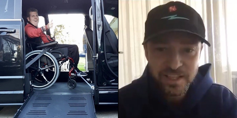 Teen with Cerebral Palsy Thankful for Justin Timberlake for Donating Wheelchair-Accessible Van