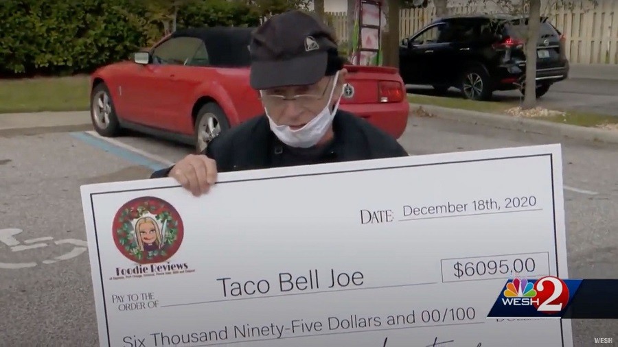 Community Raises $6,000 Tip for their Favorite 70-Year-Old Taco Bell Employee