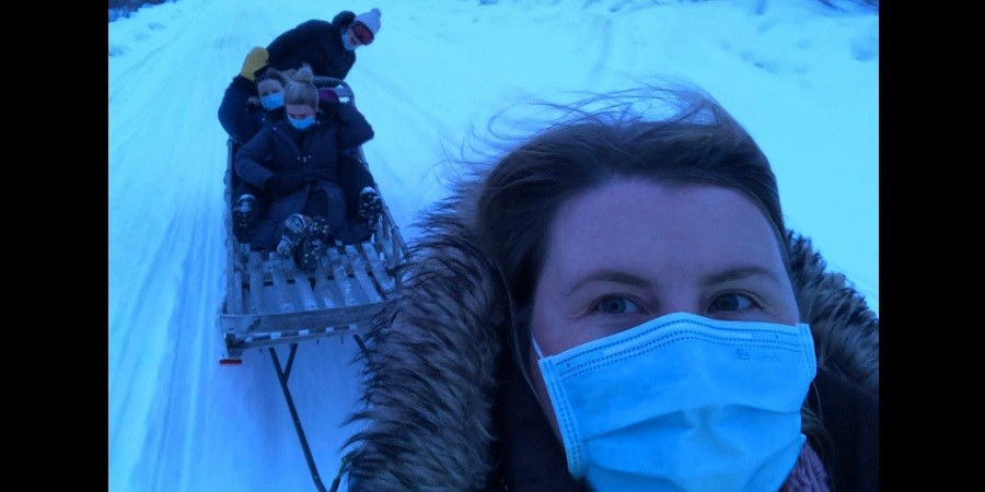 Alaska Medical Team Delivers COVID Vaccines via Snowmobile