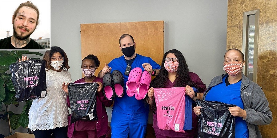 Post Malone Gifts Frontline Hospital Workers His Sold-Out Crocs