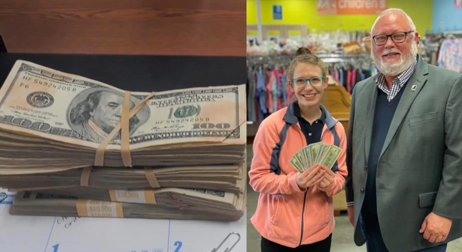 Goodwill employee reports $42,000 cash found in donated clothes