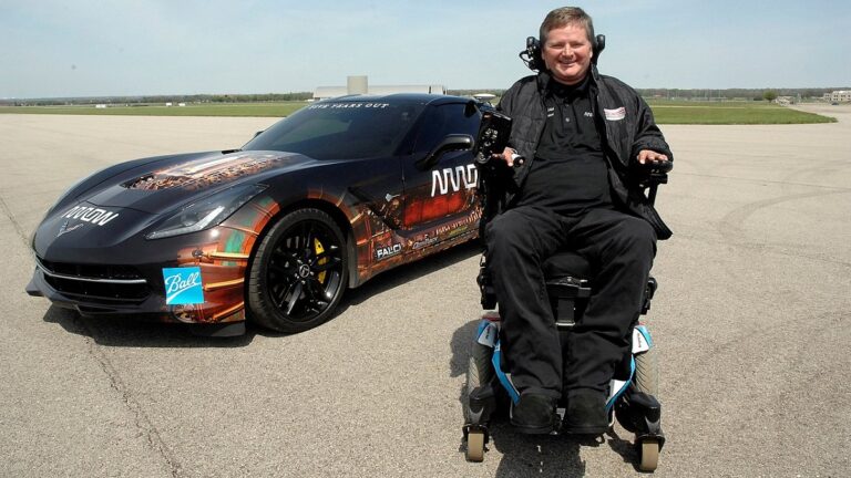 Exoskeleton helps Sam Schmidt take first steps after over two decades ...