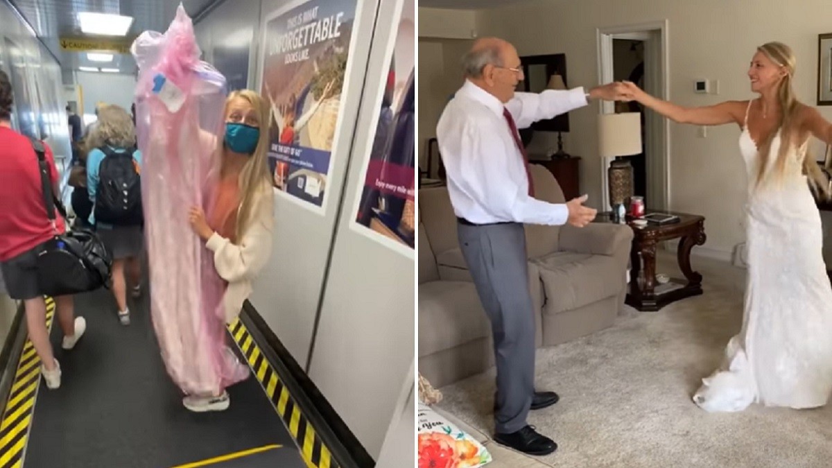 Bride Travels 800 Miles To Dance with Grandpa Who Couldn’t Attend Wedding