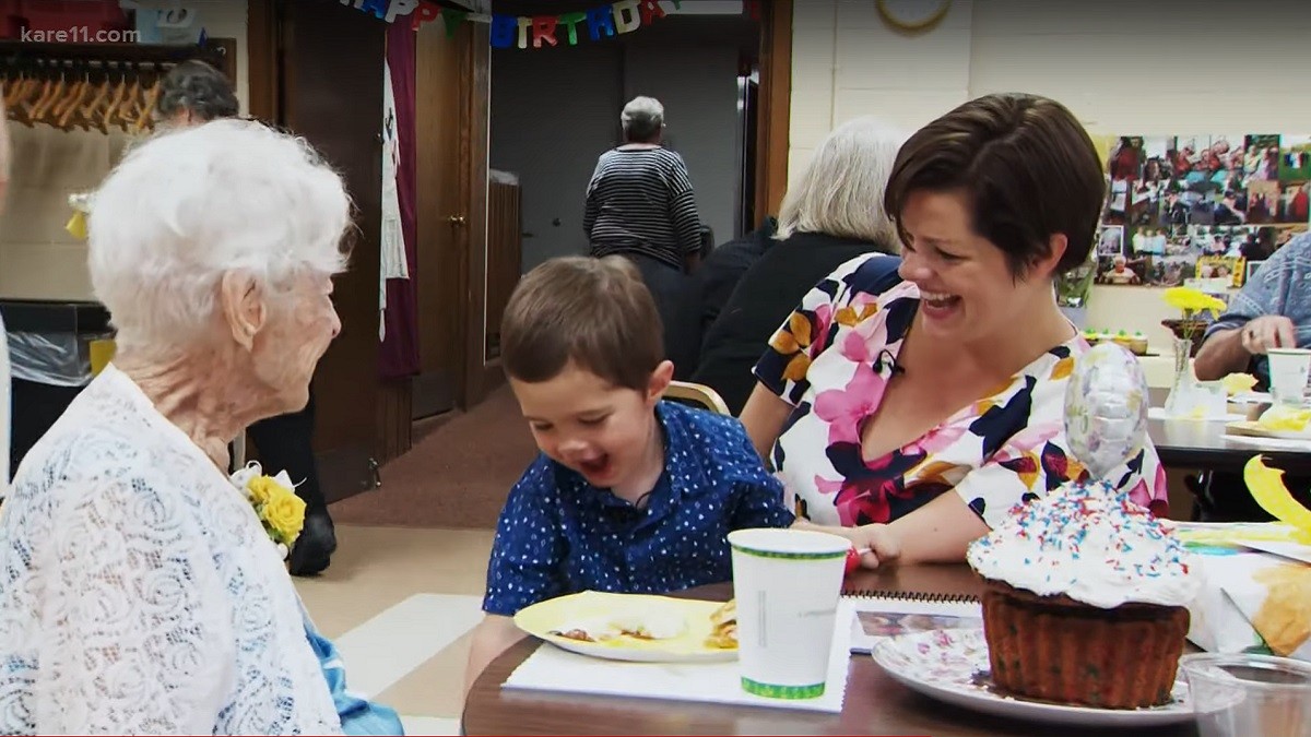 Pandemic BFFs - 2-yr-old celebrates best friend's 100th birthday