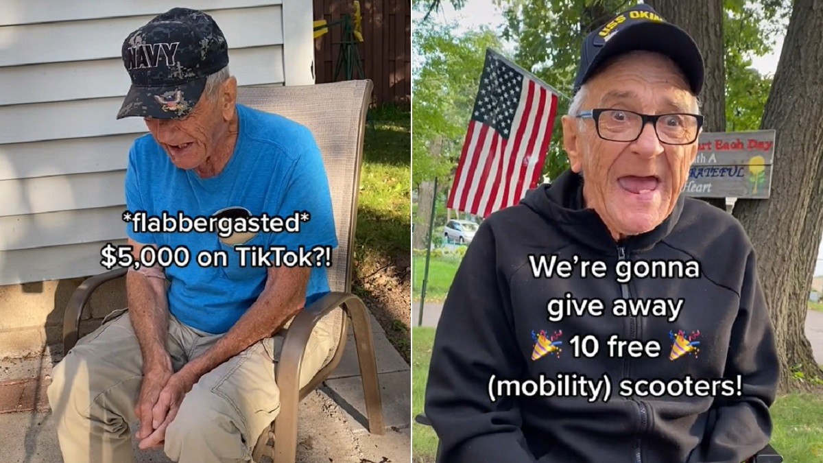 When Strangers Raised Money for Veteran's New Scooter, He Paid it Forward