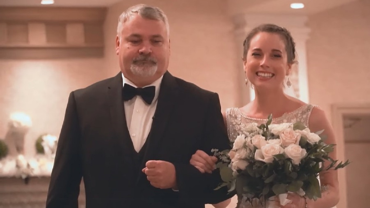 bride asks donor's dad to walk her down aisle
