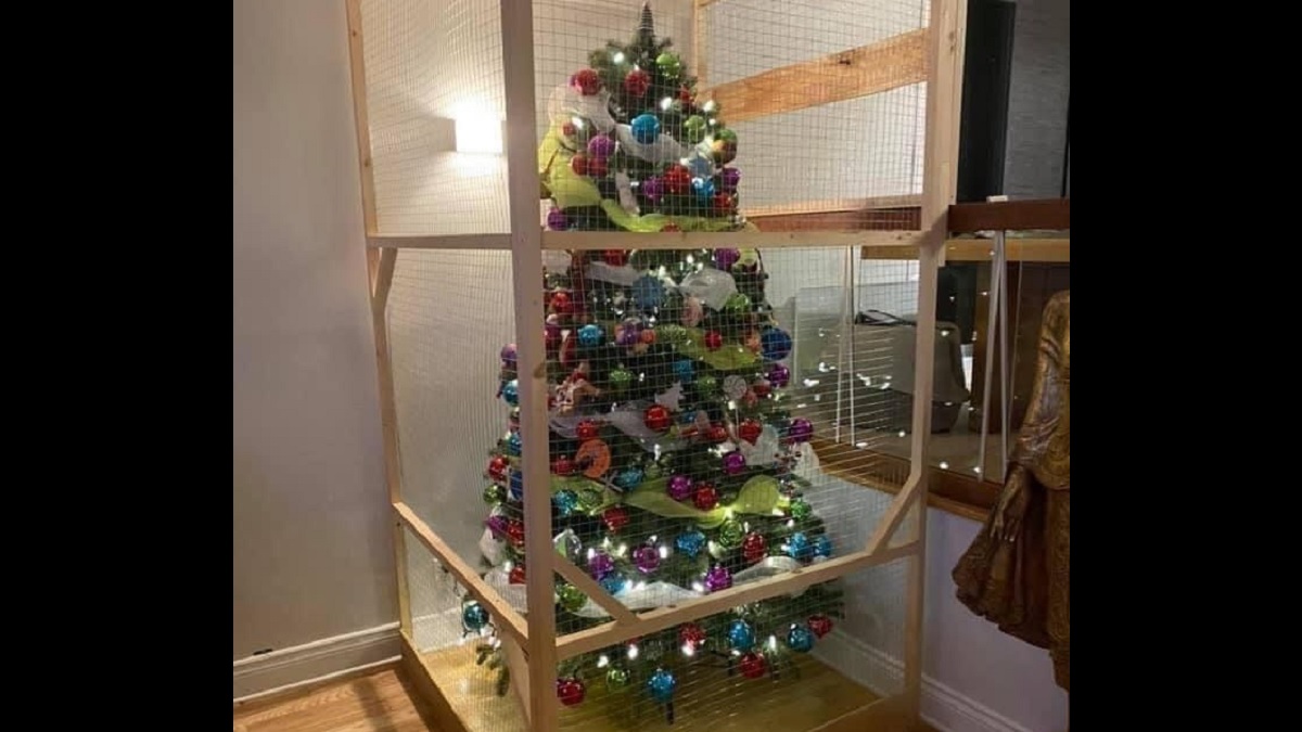 15 hilarious attempts at pet-proofing the Christmas tree