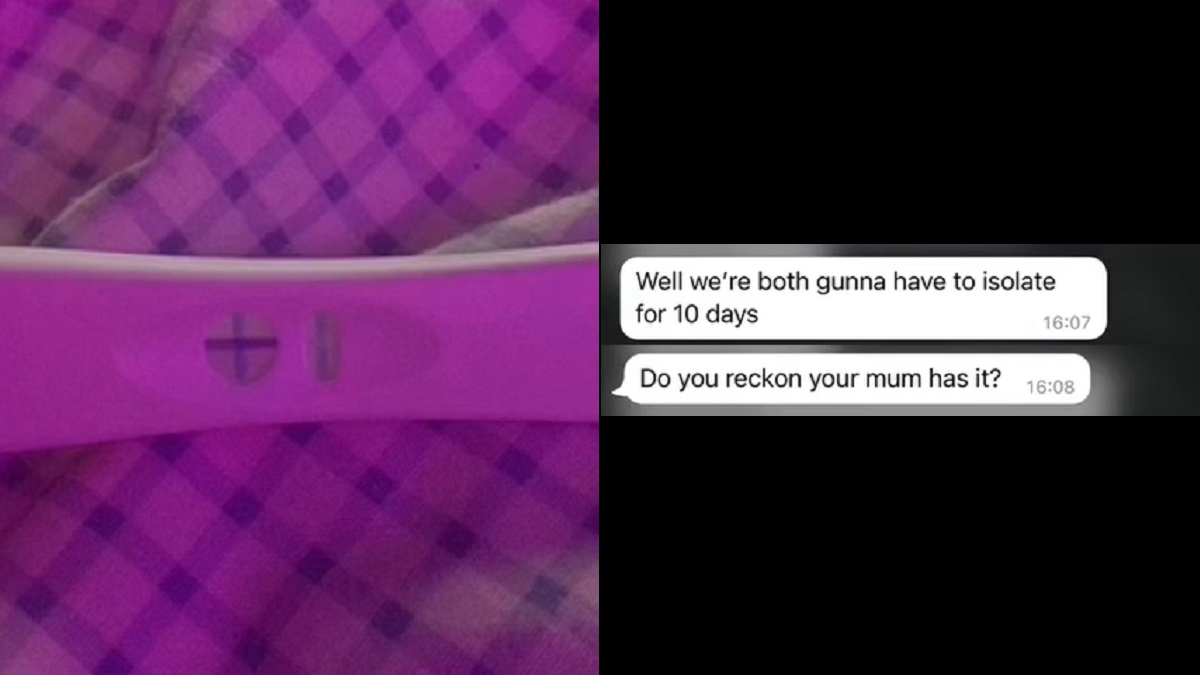 Boyfriend thought girlfriend's positive pregnancy test meant COVID