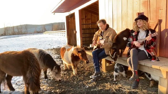 Kevin Bacon and Kyra Sedgwick Perform 'Goat Songs' Duet for Farm Animals 