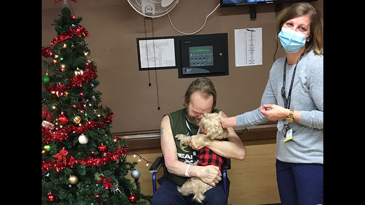 nurse reunites patient with beloved dog
