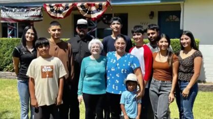 Elderly woman who lost husband and home gets adopted by neighbors