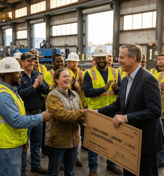 Louisiana CEO Rewards Team with Huge Bonuses