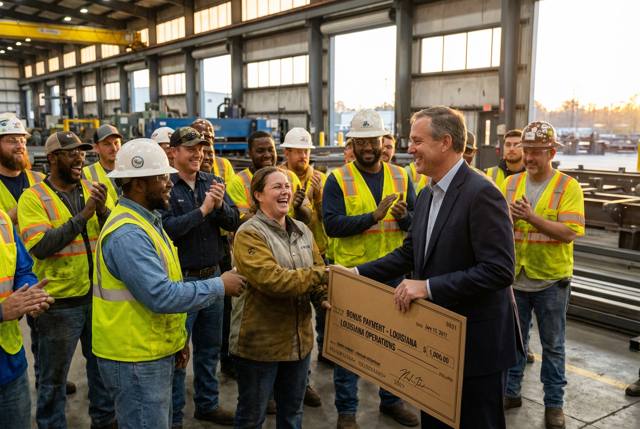 Louisiana CEO Rewards Team with Huge Bonuses