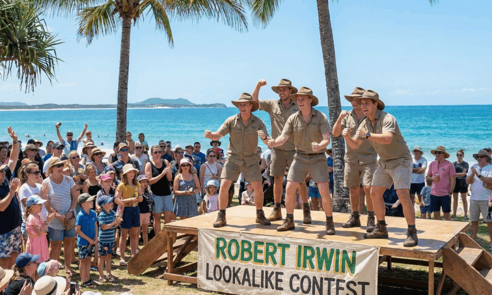 Robert Irwin Lookalike Contest Welcomes Him Home