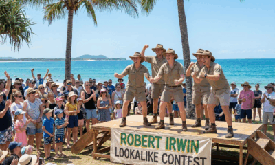 Robert Irwin Lookalike Contest Welcomes Him Home