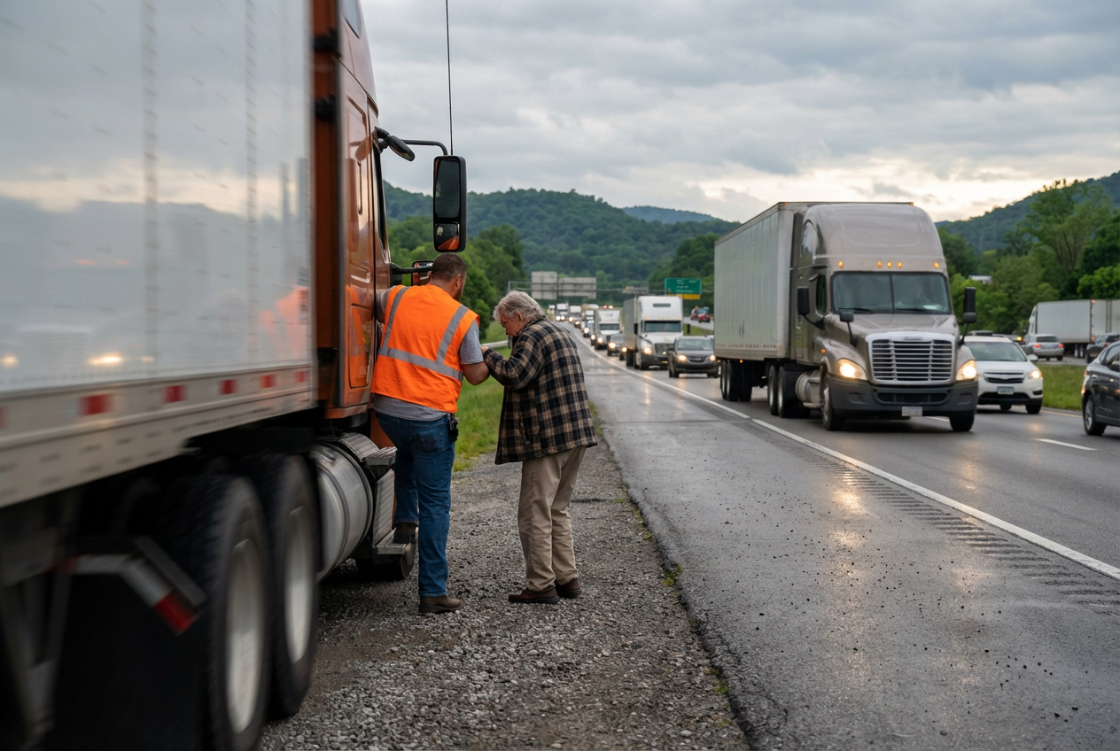 Hero Truck Driver Saves Life on Interstate