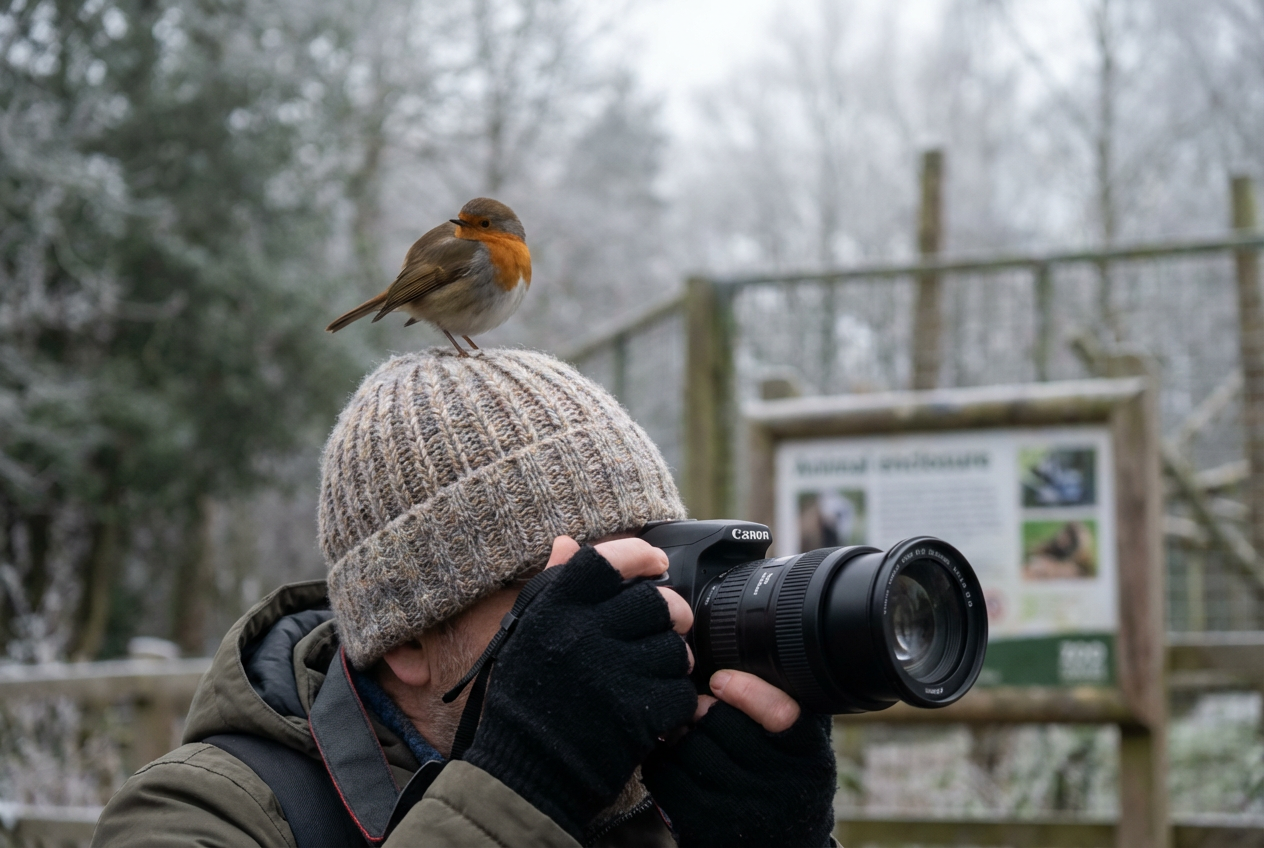 Photographer Shares Magical Robin Encounter