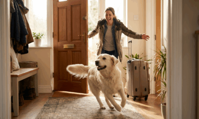 Golden Retriever’s Sweet Homecoming Delights Fans