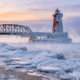Lake Michigan Becomes a Magical Winter Wonderland