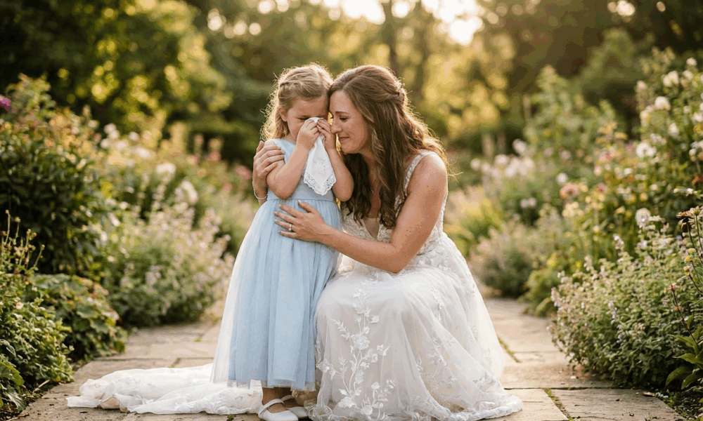 Little Girl’s Sweet Tears Melt Hearts at Wedding