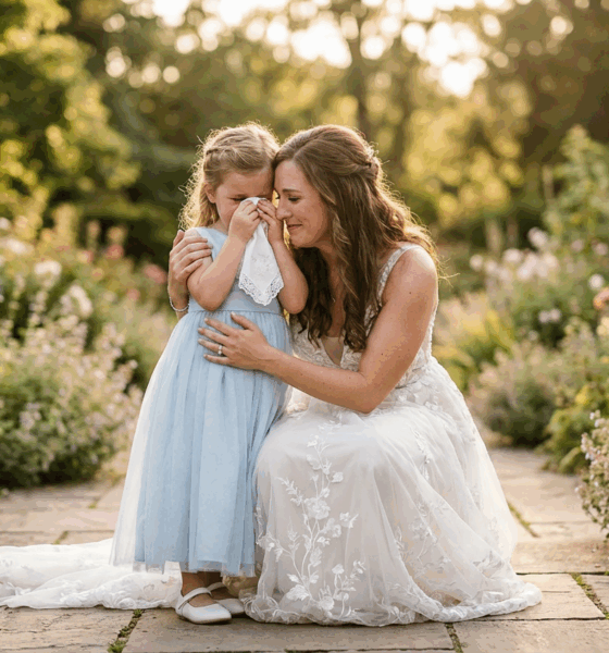 Little Girl’s Sweet Tears Melt Hearts at Wedding