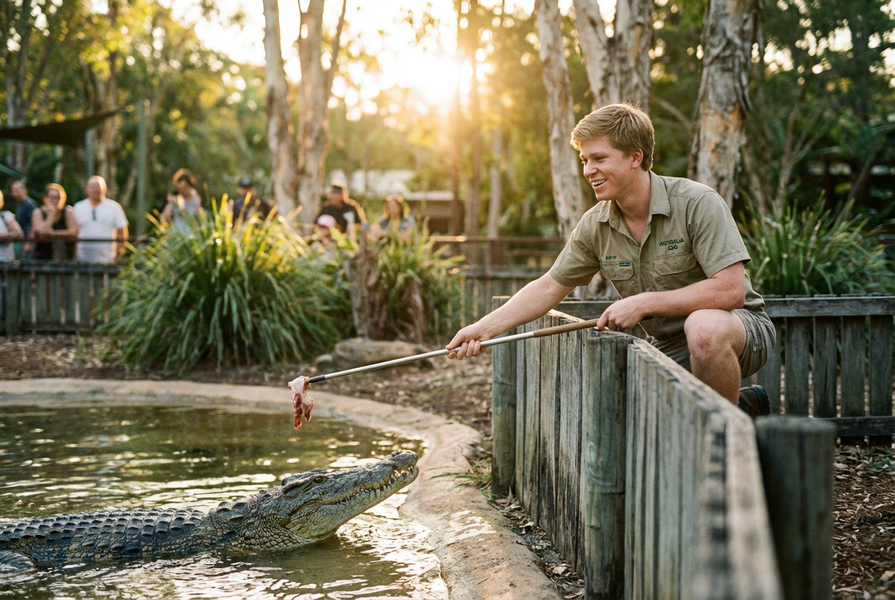 Robert Irwin Returns Home After DWTS Victory