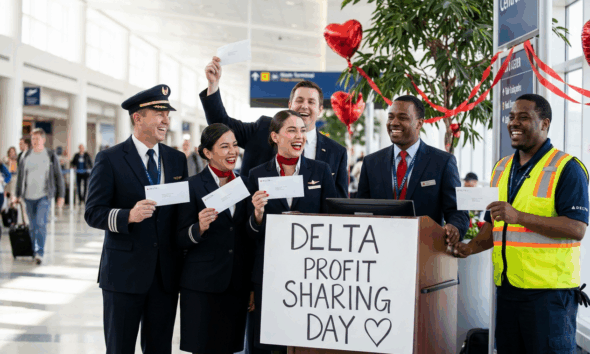 Delta Rewards Employees With Record Profit Sharing