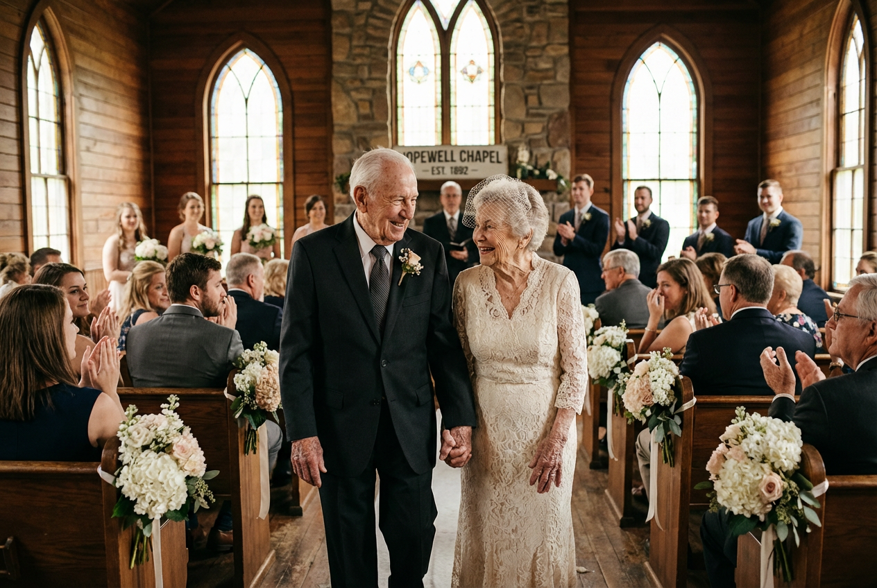 Couple Celebrates 70 Years With Dream Wedding