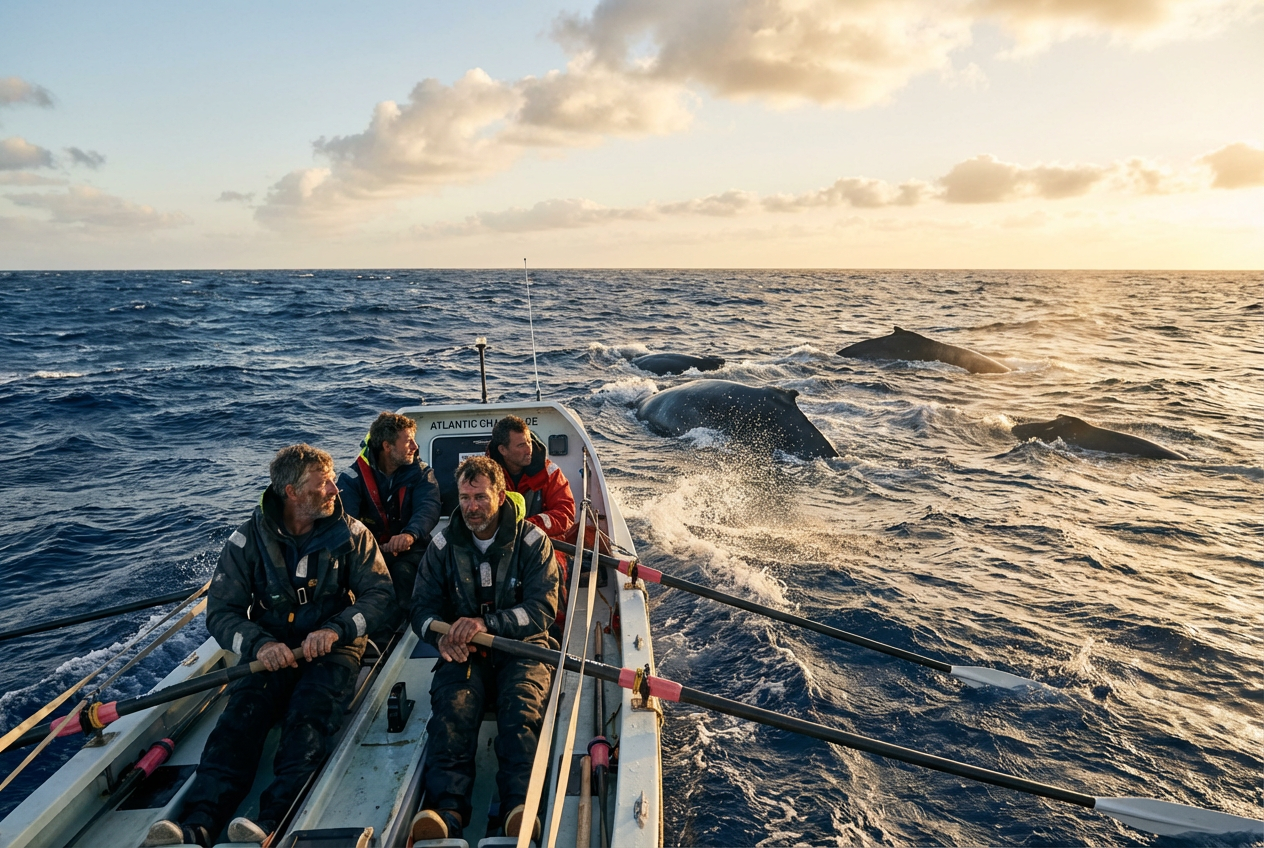 Rowers Experience Magical Whale Encounter