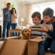 Boy Overjoyed by Surprise Puppy Gift