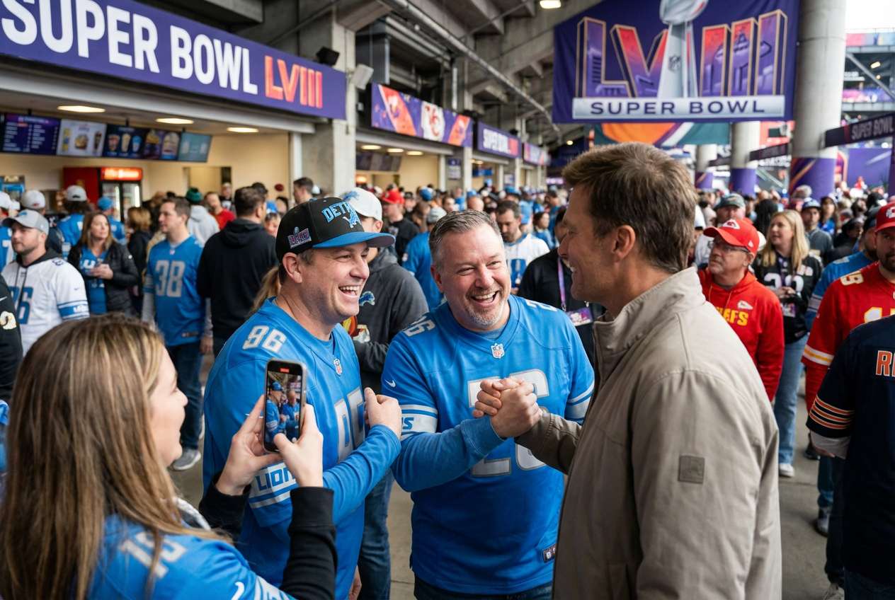 Super Bowl Kindness Delivers Lions Fans Joy