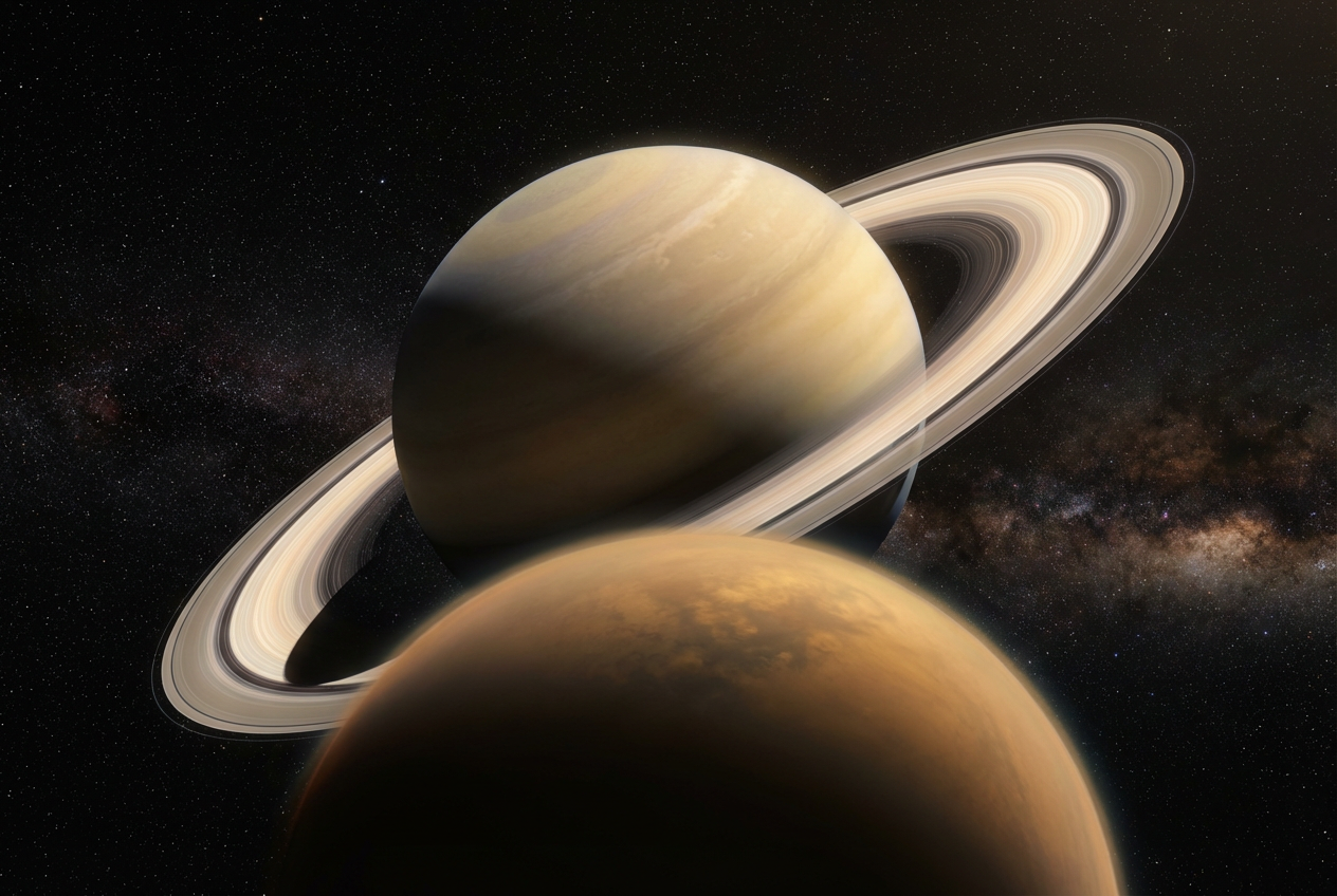 Astronomers Crack Saturn Titan Size Mystery