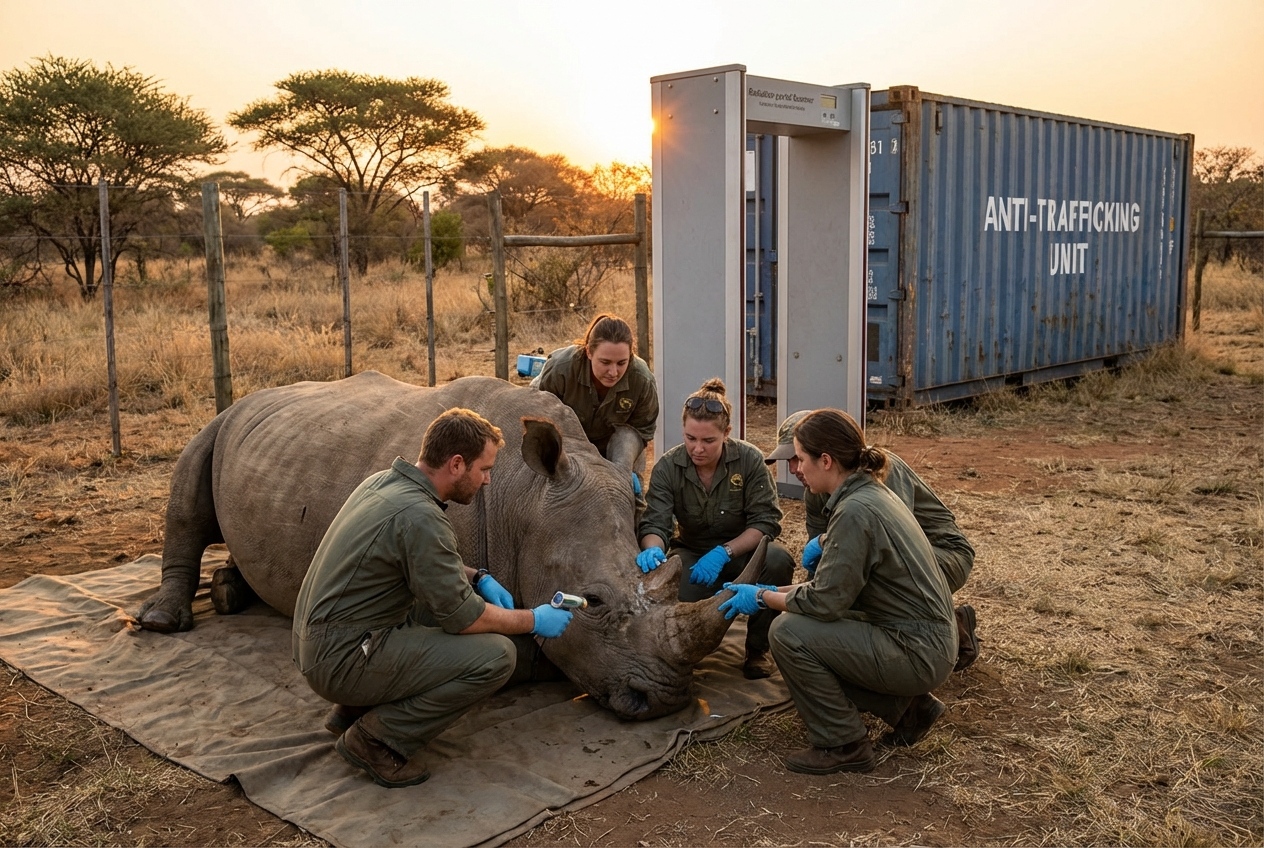 Magical Isotopes Shield Rhinos from Poachers