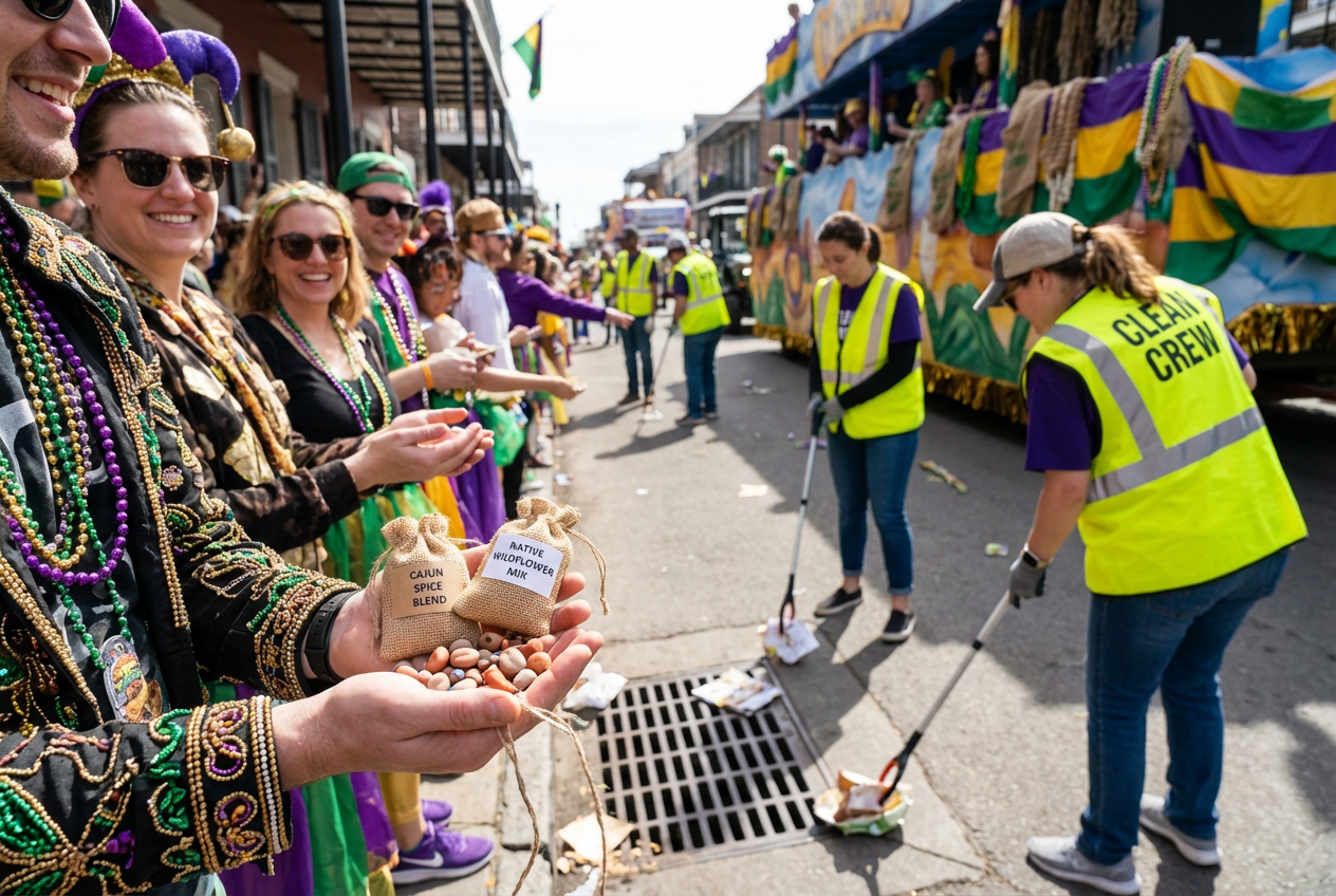 Mardi Gras Goes Green With Eco-Friendly Throws
