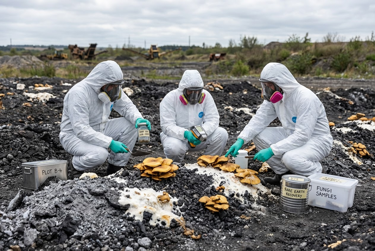 Mushrooms Offer Hope for Cleaner Mineral Recovery
