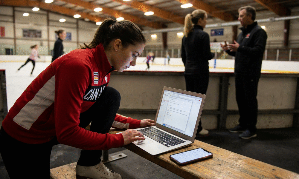 Olympic Skater Finds Cheer Squad in Her Professor