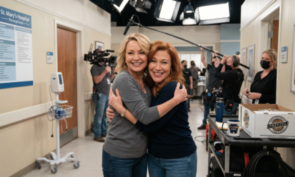 Katherine LaNasa Shares Joyful Moments Filming The Pitt