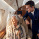 Grandmother Enjoys First Flight Flown by Grandson
