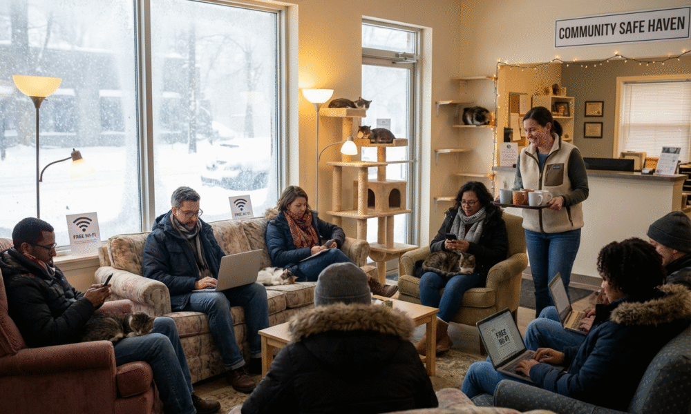 Cat Shelter Welcomes Cold-Stricken Community Members