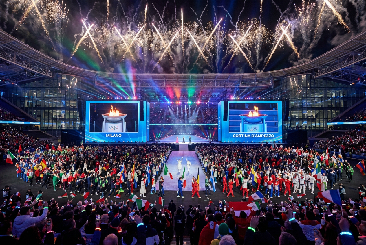 Joyful Start as Milan Welcomes Winter Olympians