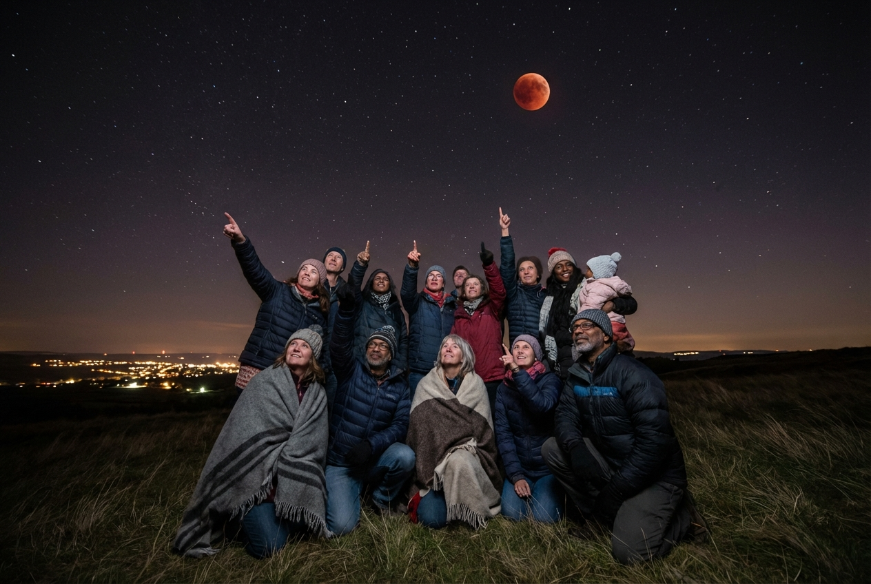 Rare Blood Moon Lights Up US Skies