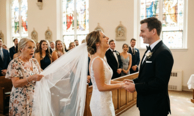 Bride’s Joyful Reaction to Wedding Veil Mishap