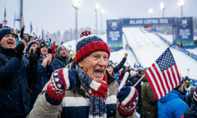 Grandfather’s Olympic Cheer Spreads Joy Worldwide