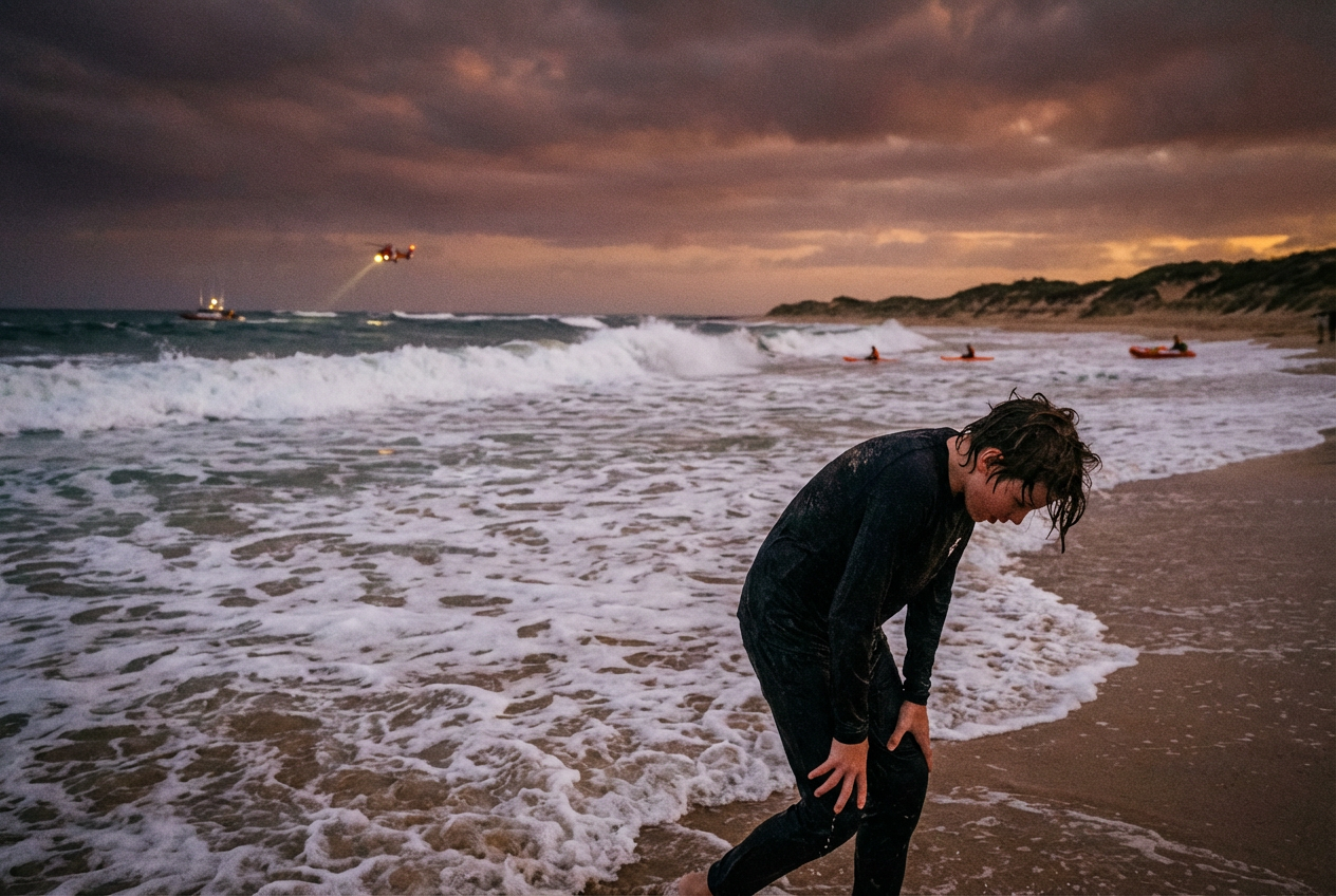 Teen Swims Four Hours to Save Family