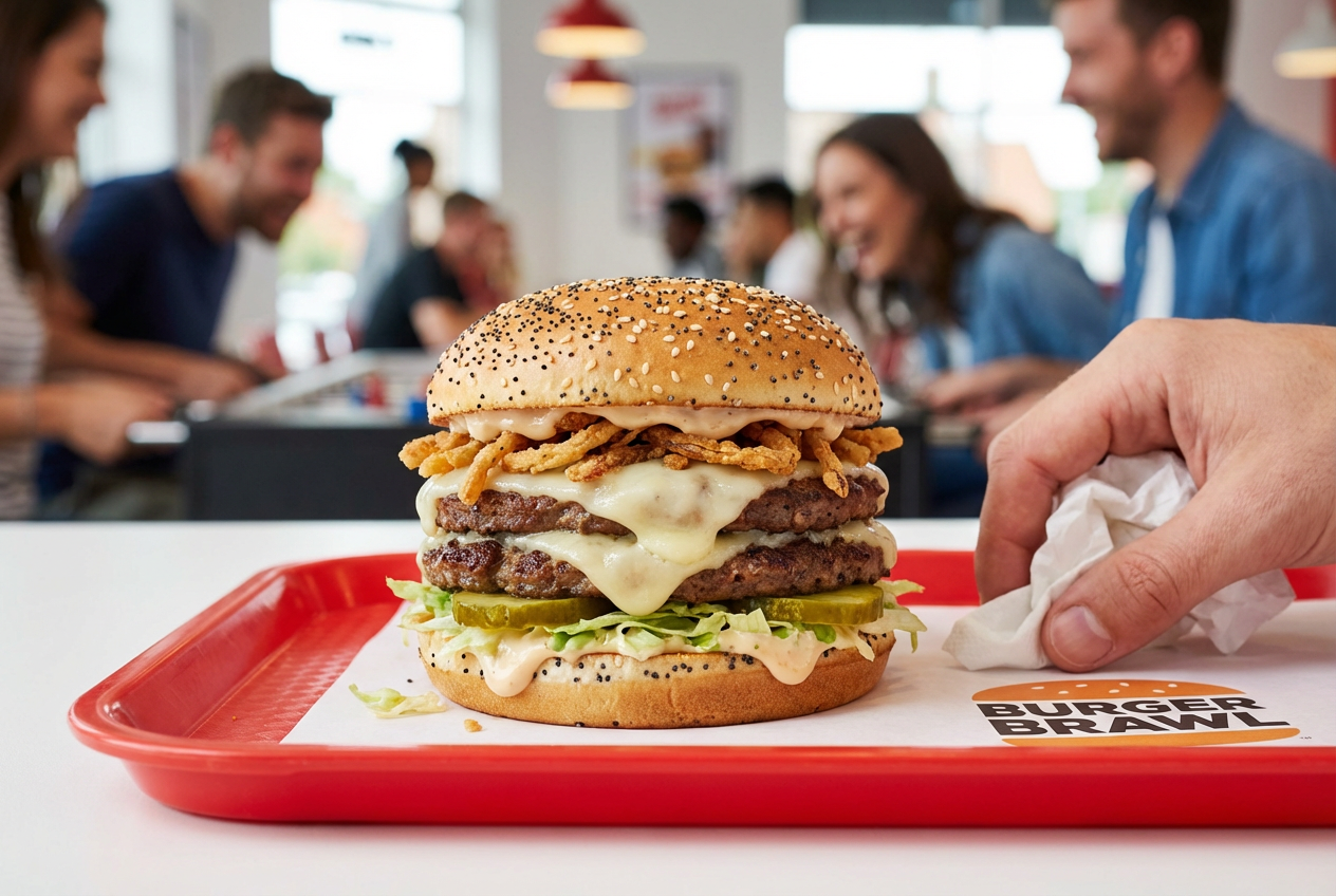 Playful Fast-Food Rivalry Delights Burger Fans