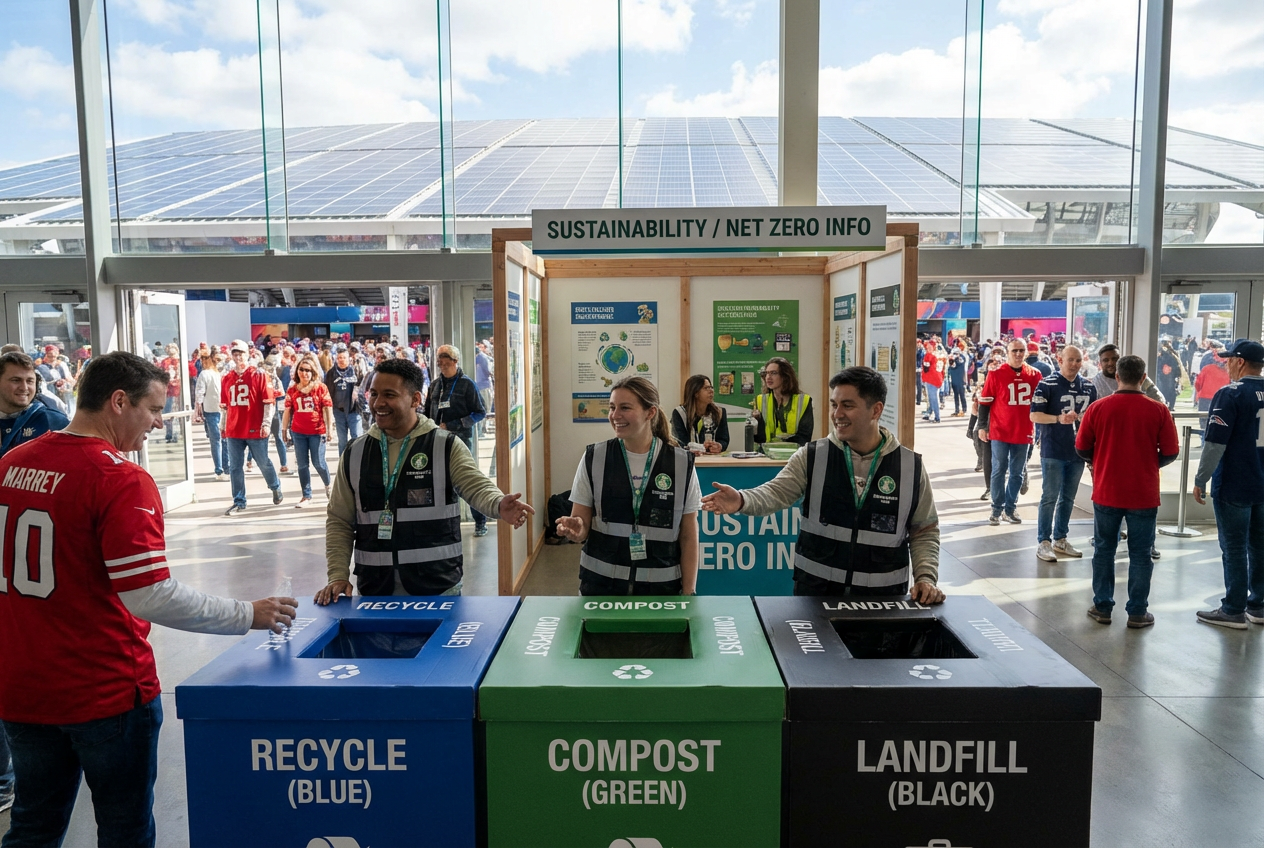 Super Bowl Scores Eco-Triumph with Recycling Wins