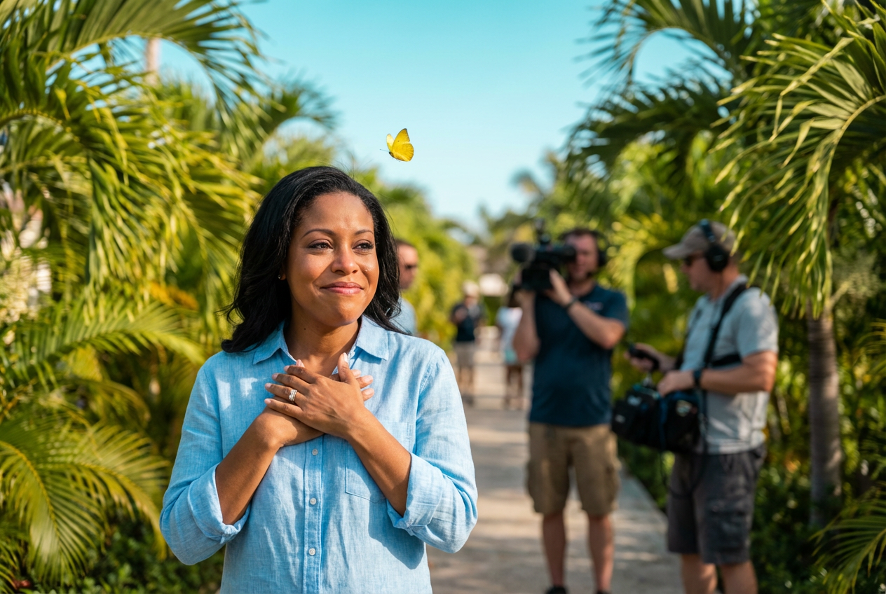 Teary-Eyed TV Moment: Widow's Heartwarming Butterfly Surprise Sparks Pure Joy and Renewed Hope Reader, you'll want to share this soul-warming sign of eternal love!