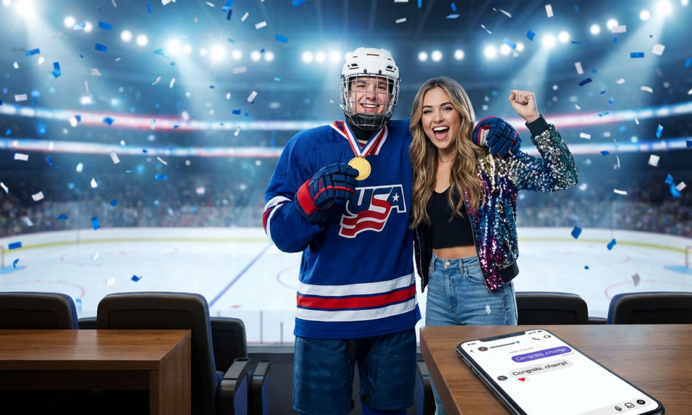 Olympic Hero Jack Hughes Dating Tate McRae